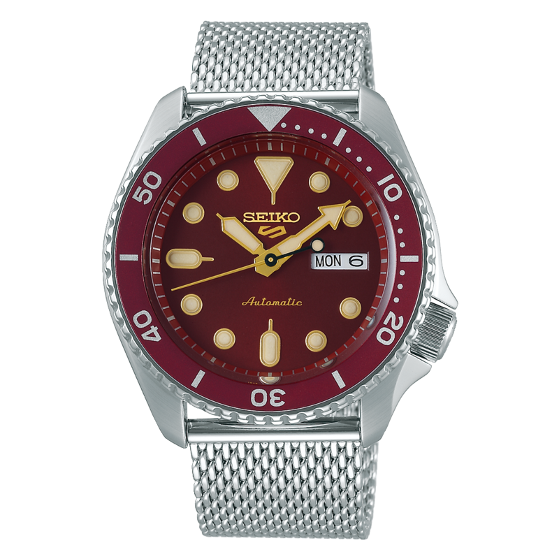 Seiko 5 Sports Red Dial 43MM &quot; Suits Style &quot; Automatic SRPD69K1