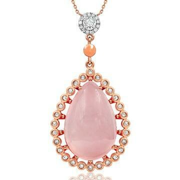 PINK QUARTZ PENDANTS