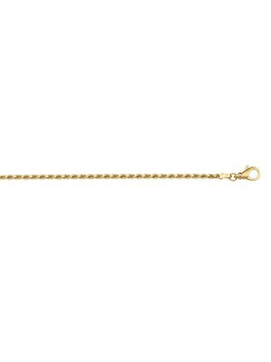 Yellow Gold Solid Diamond Cut Rope Anklet 10KT Yellow Gold Solid Diamond Cut Rope Anklet 10KT