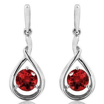 Garnet Dangle Teardrop Earrings 14KT Gold Garnet Dangle Teardrop Earrings 14KT Gold