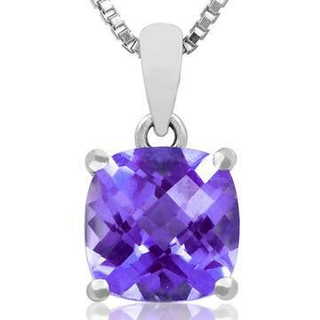Cushion Amethyst Pendant 14KT Gold Cushion Amethyst Pendant 14KT Gold