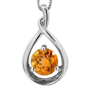 Citrine Teardrop Pendant 14KT Gold Citrine Teardrop Pendant 14KT Gold