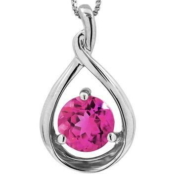 Pink Topaz Teardrop Pendant 14KT Gold Pink Topaz Teardrop Pendant 14KT Gold