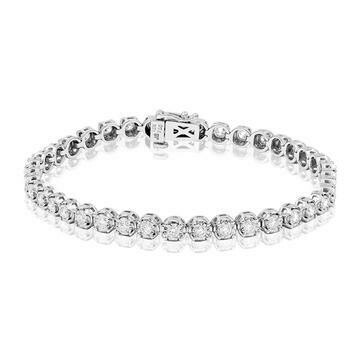 Diamond Tennis Bracelet 18K White Gold