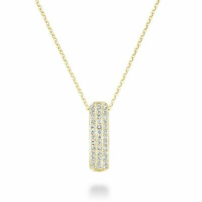 Diamond Pave Pendant 0.10 CTDI Yellow Gold Diamond Pave Pendant 0.10 CTDI Yellow Gold