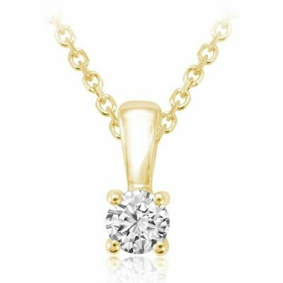 Solitaire Diamond Pendant 0.50 CTDI Yellow Gold Solitaire Diamond Pendant 0.50 CTDI Yellow Gold