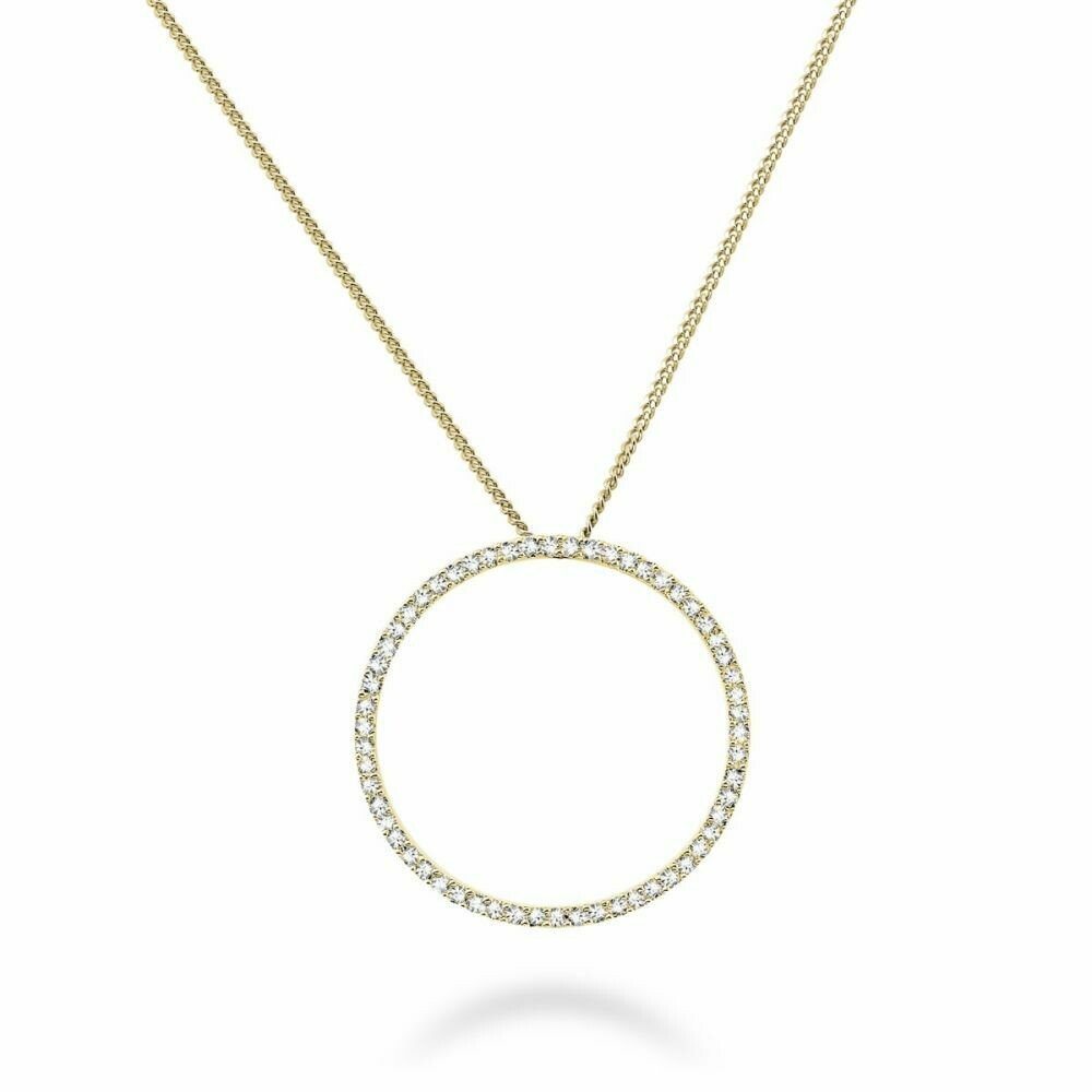 Circle Of Life Diamond Pendant 0.18CTDI Yellow Gold