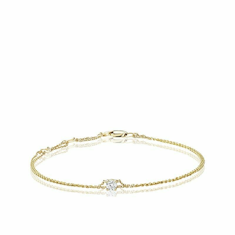 Solitaire Diamond Bracelet 0.15CTDI Yellow Gold Solitaire Diamond Bracelet 0.15CTDI Yellow Gold