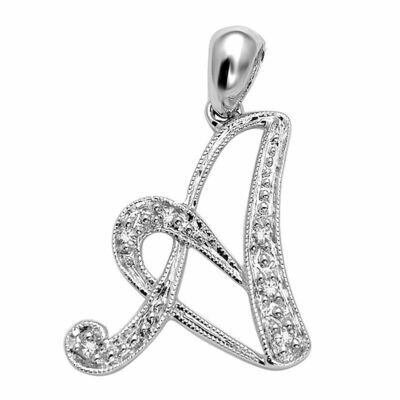 SCRIPT A 10K 0.02CTDI White Gold SCRIPT A 10K 0.02CTDI White Gold