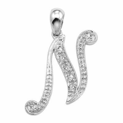 SCRIPT N 10K 0.04CTDI White Gold SCRIPT N 10K 0.04CTDI White Gold