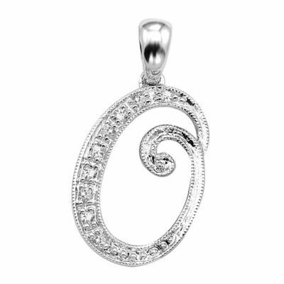SCRIPT O 10K 0.04CTDI White Gold SCRIPT O 10K 0.04CTDI White Gold