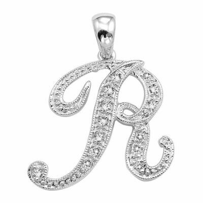 SCRIPT R 10K 0.06CTDI White Gold SCRIPT R 10K 0.06CTDI White Gold