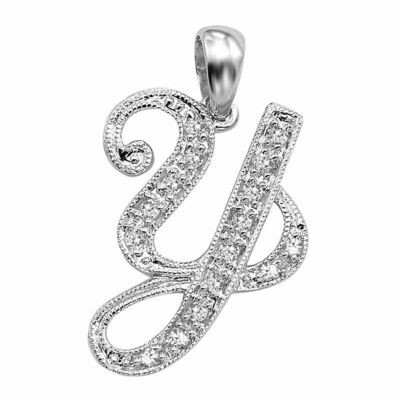 SCRIPT Y 10K 0.07CTDI White Gold SCRIPT Y 10K 0.07CTDI White Gold