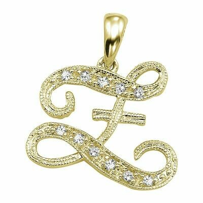 SCRIPT Z 10K 0.05CTDI Yellow Gold SCRIPT Z 10K 0.05CTDI Yellow Gold