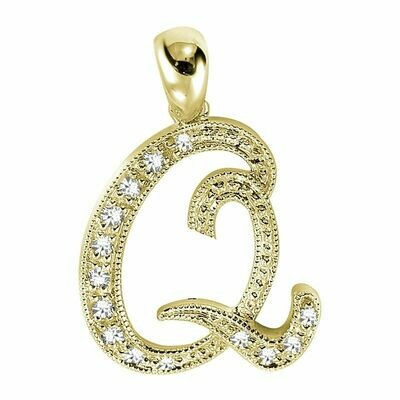SCRIPT Q 10K 0.06CTDI Yellow Gold SCRIPT Q 10K 0.06CTDI Yellow Gold