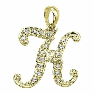 SCRIPT K 10K 0.07CTDI Yellow Gold SCRIPT K 10K 0.07CTDI Yellow Gold