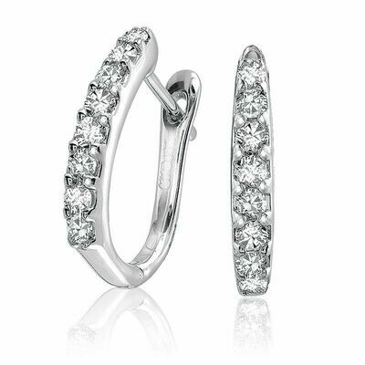 Diamond Huggie Earrings 0.26CTDI White Gold Diamond Huggie Earrings 0.26CTDI White Gold