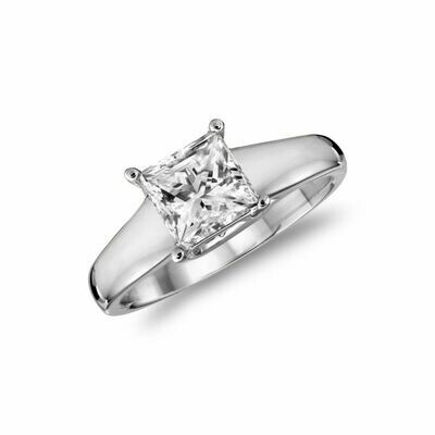 Solitaire Princess Engagement Ring 0.35CTDI White Gold Solitaire Princess Engagement Ring 0.35CTDI White Gold