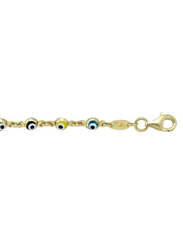 Yellow Gold Eye Bracelet 10KT