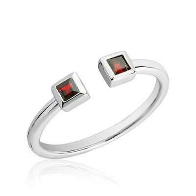 Split Open Shank Ruby Ring White Gold Split Open Shank Ruby Ring White Gold