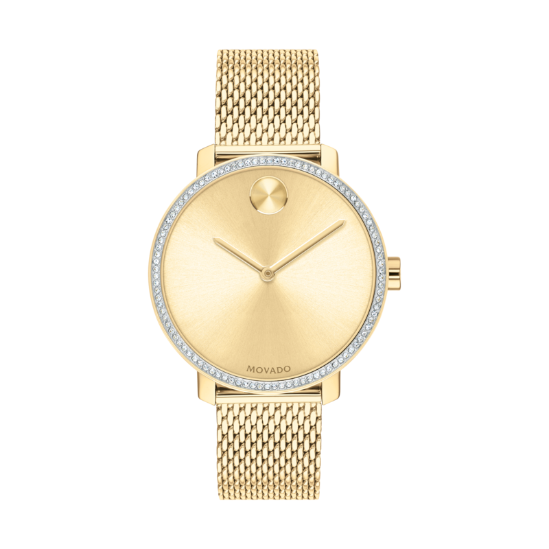 Bold Shimmer Ladies Yellow Gold Watch 3600656