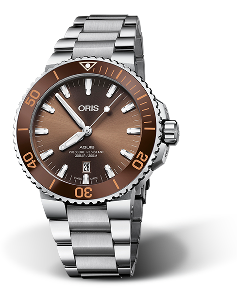 Oris Aquis Date Brown Dial 44MM Automatic