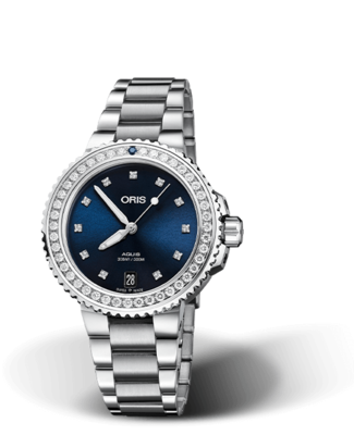 Oris Aquis Date Diamonds Blue Dial 37MM Automatic