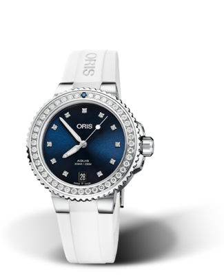 Oris Aquis Date Diamonds Blue Dial 37MM Automatic
