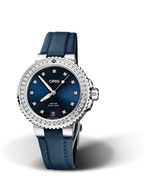 Oris Aquis Date Diamonds Blue Dial 37MM Automatic