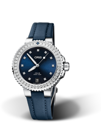 Oris Aquis Date Diamonds Blue Dial 37MM Automatic