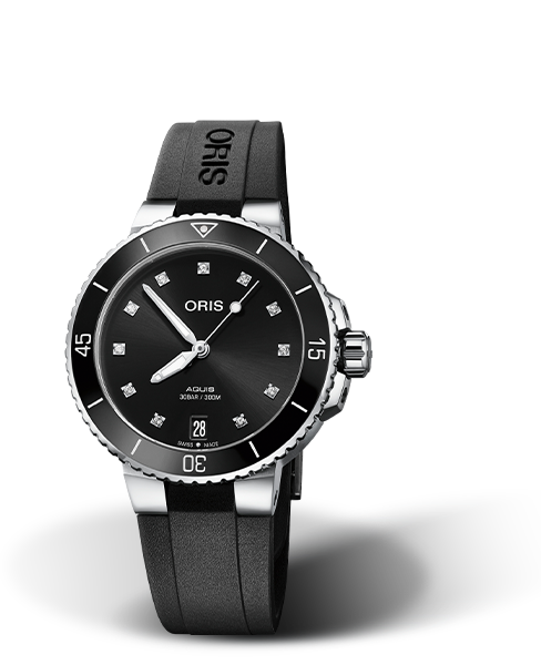 Oris Aquis Date Diamonds Black Dial 37MM Automatic