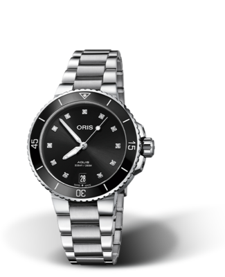 Oris Aquis Date Diamonds Black Dial 37MM Automatic