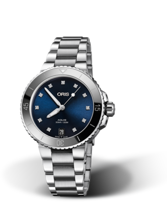 Oris Aquis Date Diamonds Blue Dial 37MM Automatic