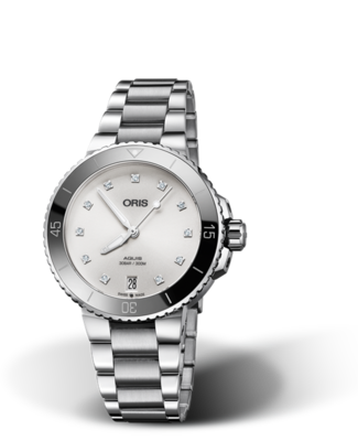 Oris Aquis Date Diamonds White Dial 37MM Automatic