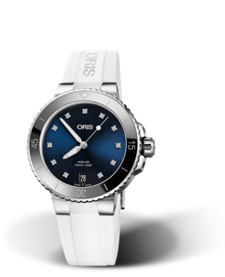 Oris Aquis Date Diamonds Blue Dial 37MM Automatic