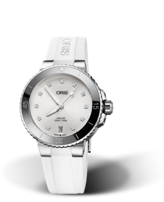 Oris Aquis Date Diamonds White Dial 37MM Automatic