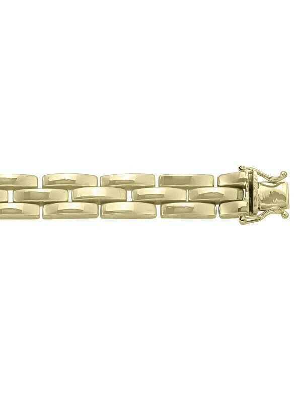 Yellow Hollow Gold Fancy Bracelet 14KT