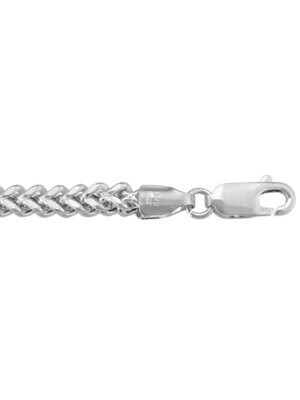 White Gold Hollow Franco Link 14KT White Gold Hollow Franco Link 14KT