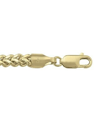 Yellow Gold Hollow Franco Link 14KT Yellow Gold Hollow Franco Link 14KT