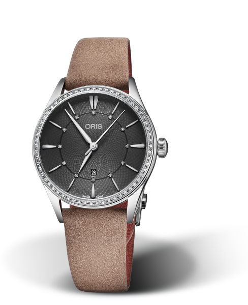 Oris Artelier Date Diamonds Grey Dial 33MM Automatic