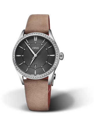 Oris Artelier Date Diamonds Grey Dial 33MM Automatic