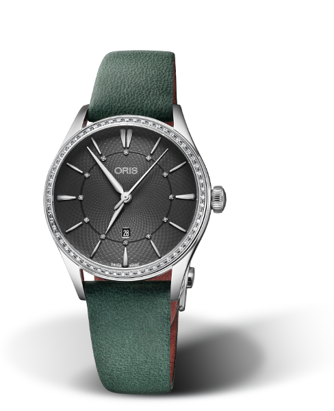 Oris Artelier Date Diamonds Grey Dial 33MM Automatic