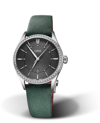 Oris Artelier Date Diamonds Grey Dial 33MM Automatic