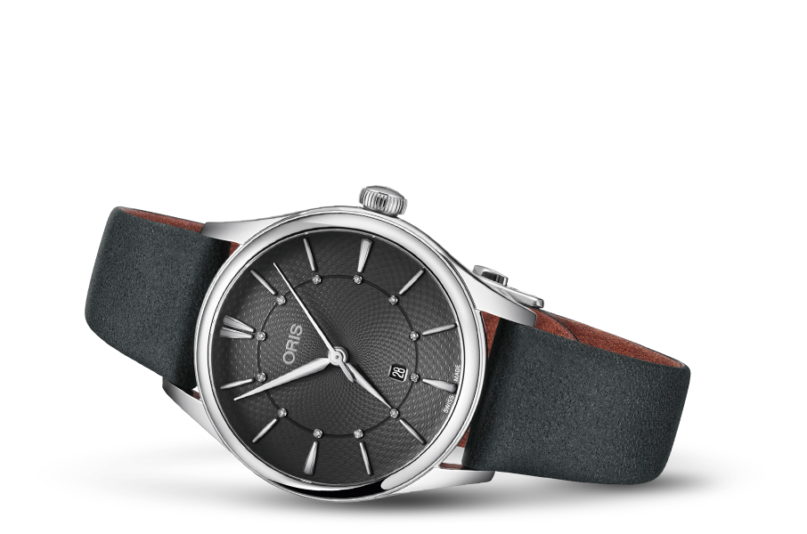 Oris Artelier Date Diamonds Grey Dial 33MM Automatic