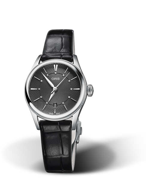 Oris Artelier Date Diamonds Grey Dial 28MM Automatic