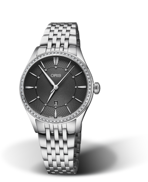 Oris Artelier Date Diamonds Grey Dial 33MM Automatic