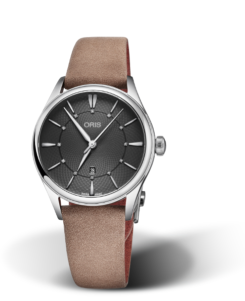 Oris Artelier Diamonds Date Grey Dial 33MM Automatic