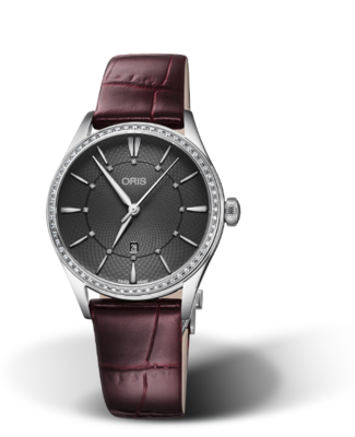 Oris Artelier Date Diamonds Grey Dial 33MM Automatic