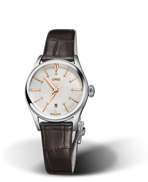 Oris Artelier Date Diamonds Silver Dial 28MM Automatic