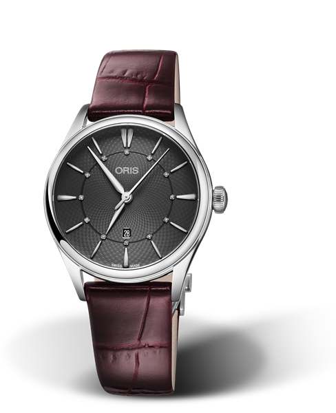 Oris Artelier Date Diamonds Grey Dial 33MM Automatic
